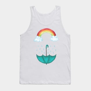 Rainbow and Rain Tank Top